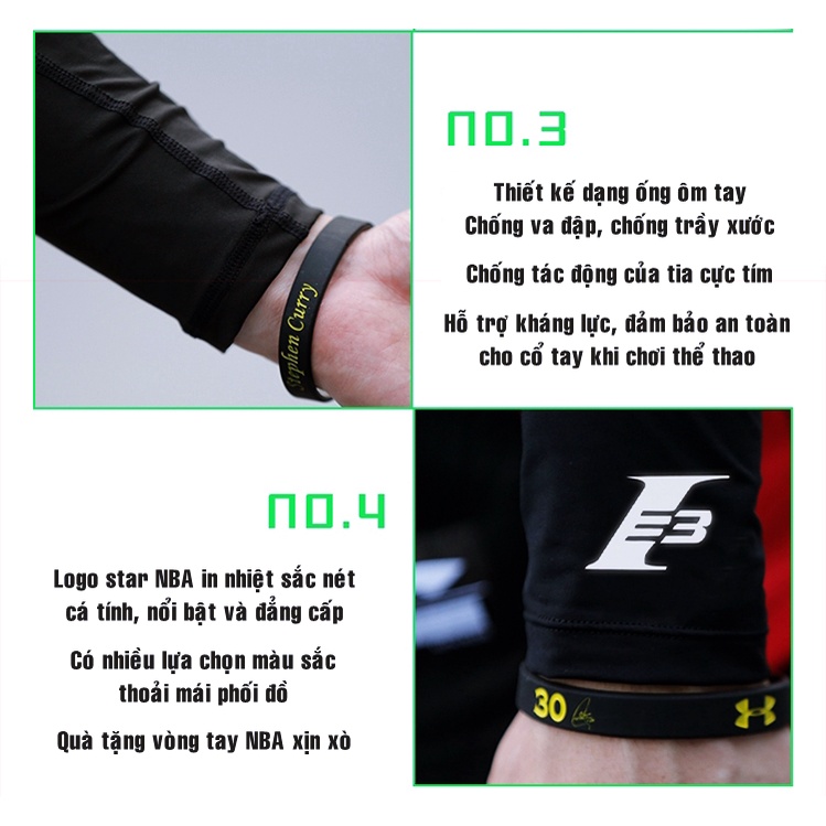 Băng Khuỷu Tay Bóng Rổ NBA, Bảo Vệ Khủy Tay Cùi Chỏ Chơi Cầu Lông, Tập Gym, Bóng Chuyền, Chạy Bộ, Xe Đạp, Tennis