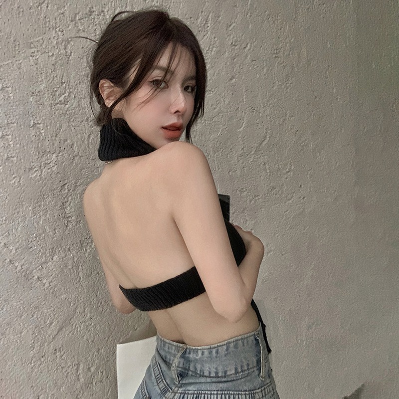 Áo Dệt Kim Sát Nách Dáng Ôm Quyến Rũ Thời Trang Hàn Quốc Cho Nữ