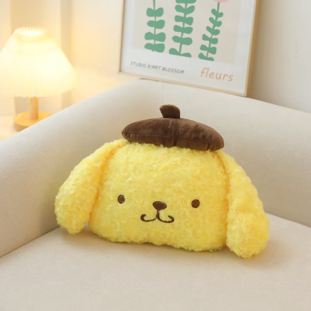 Sanrio Purin Gối Nhồi Bông Tựa Đầu Và Dây Đai An Toàn Xe Hơi