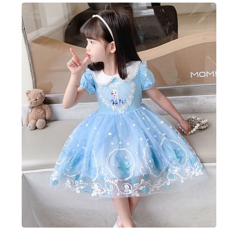 Đầm Hóa Trang Công Chúa Elsa Xinh Đẹp Cho Bé Gái Từ 2-9 Tuổi