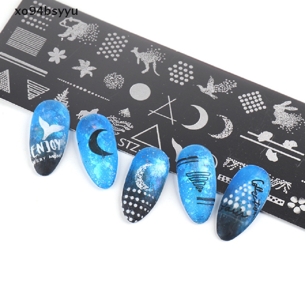 1 Tấm Khuôn Vẽ Trang Trí Móng Tay Nghệ Thuật xo94bsyyu