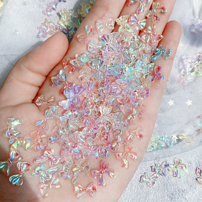 Bộ 50 Phụ Kiện Đính Trang Trí Móng Tay 3D DIY Xinh Xắn