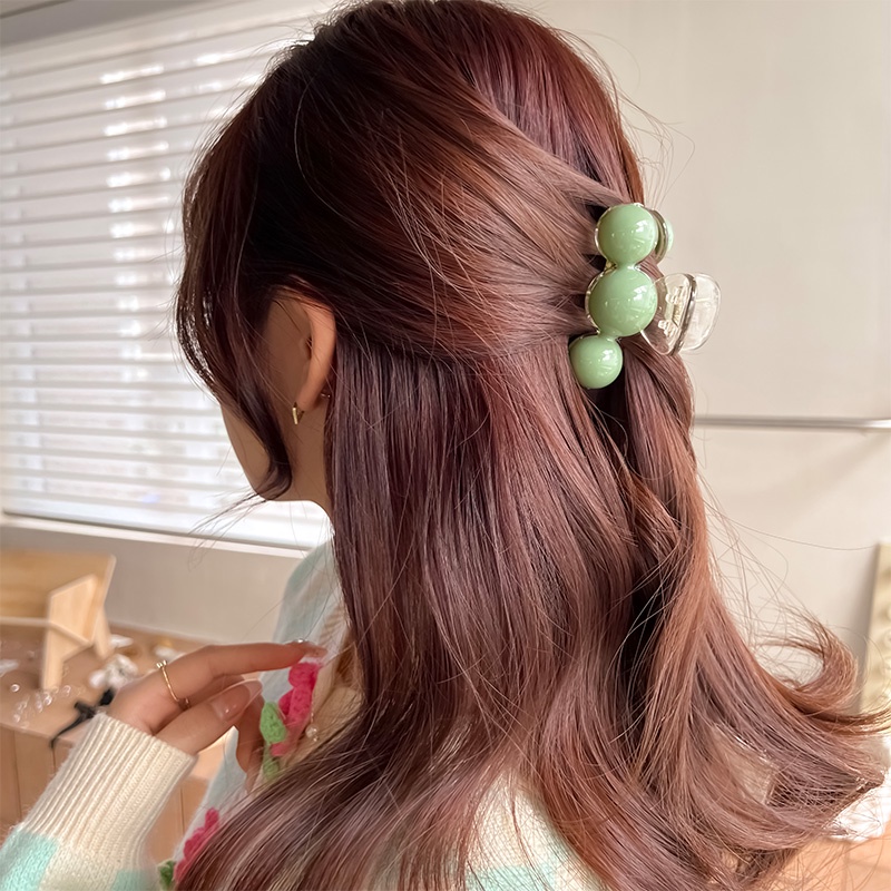 Kẹp Tóc Hình Cá Mập Đính Ngọc Trai Phong Cách Hàn Quốc Mới Cho Nữ