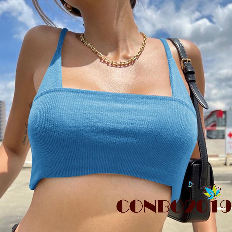 Áo Hai Dây Hở Lưng Màu Trơn Thời Trang Mùa Hè Cho Nữ