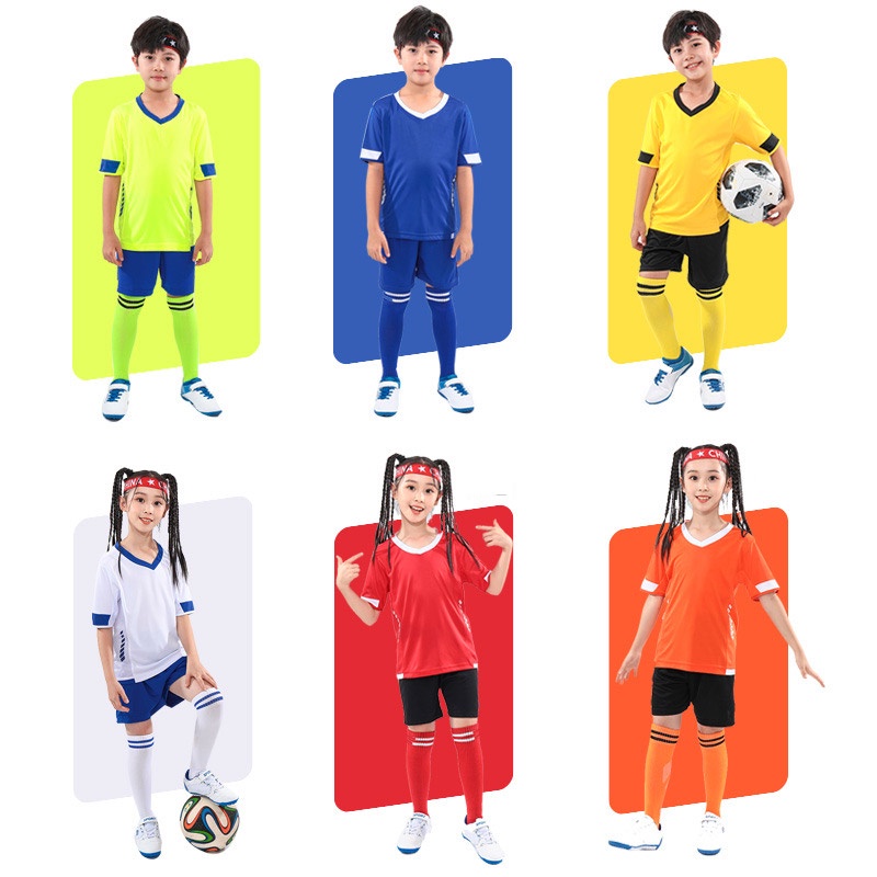 Bộ đồ đá banh IQ ANGEL gồm áo thun tay ngắn và quần short năng động thời trang cho bé trai