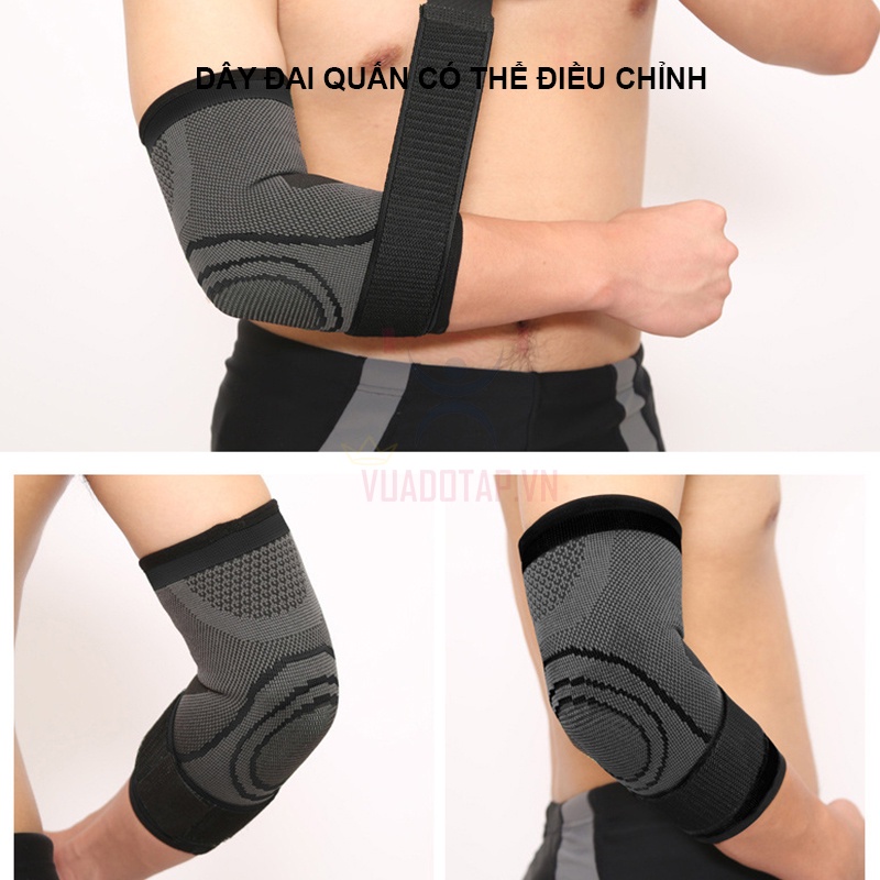 Băng Bảo Vệ Khuỷu Tay, Đai Đeo Khuỷu Tay Có Đai Cuốn Chống Trượt AOLIKES A7548