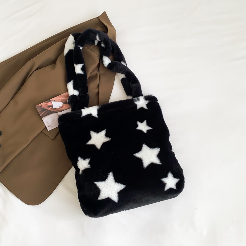 Túi Xách Đeo Vai Bằng Lông Nhung Kích Thước Lớn Phong Cách Đơn Giản Hàng Mới Dành Cho Bạn Nữ