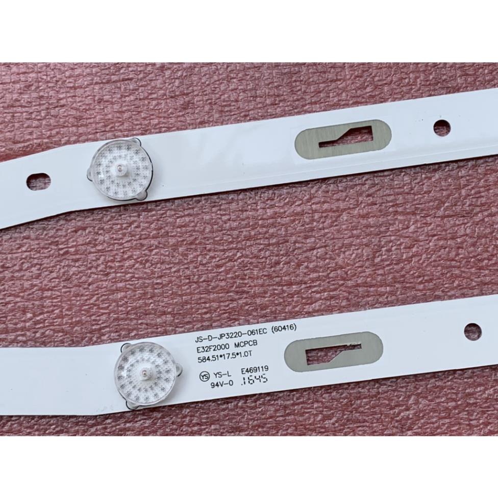 THANH LED TIVI ASANZO 32S810 DARLING 32HD957 32HD959T2 BỘ 2 THANH CONG MỚI 100% JS-D-JP3220-061EC