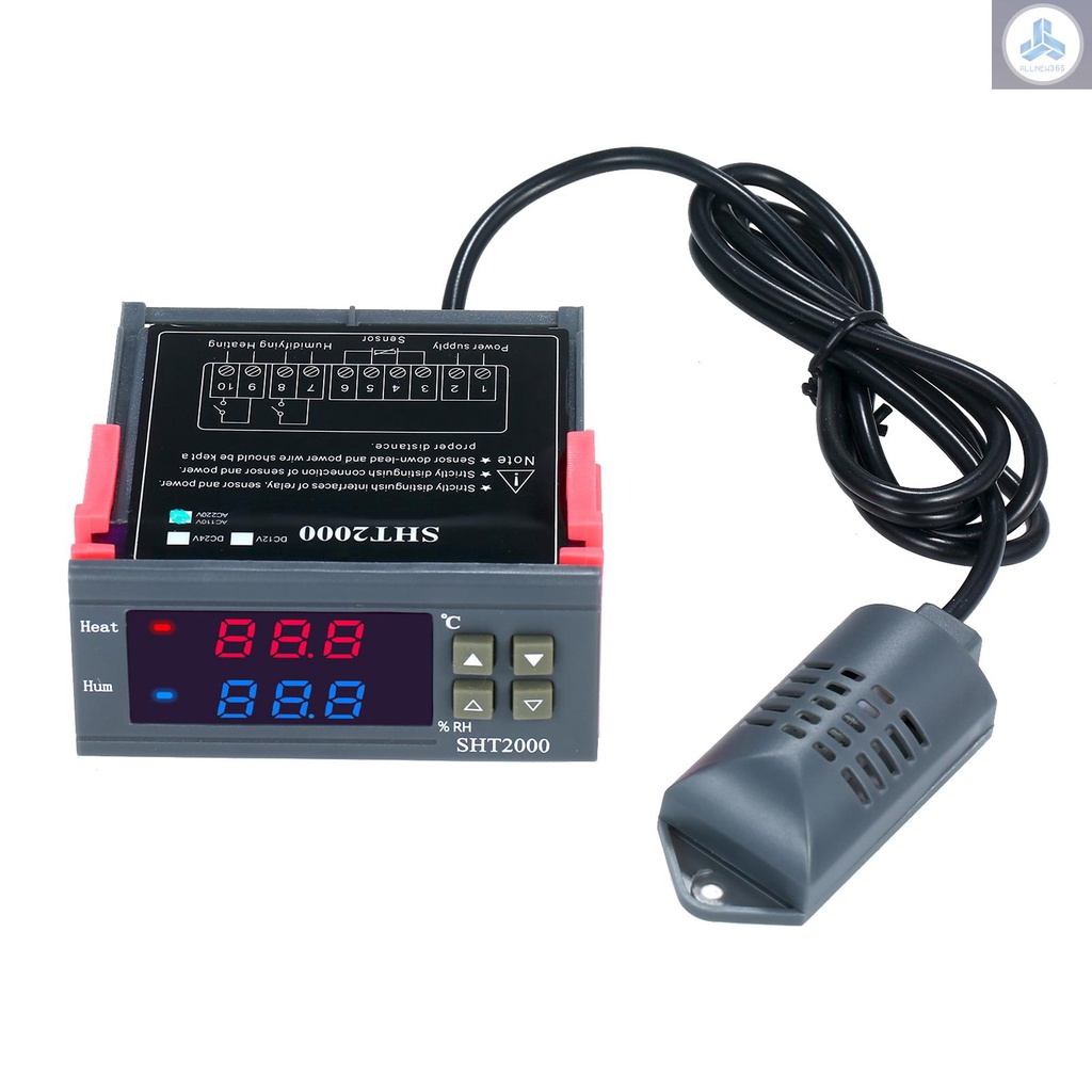 Bộ Điều Khiển Nhiệt Độ Và Độ Ẩm Kỹ Thuật Số Với Cảm Biến Tích Hợp Rơ Le B130
