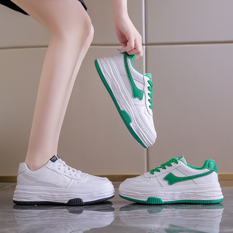 Giày Thể Thao Đế Dày Phối Màu Thời Trang Hàn Quốc Cho Nữ