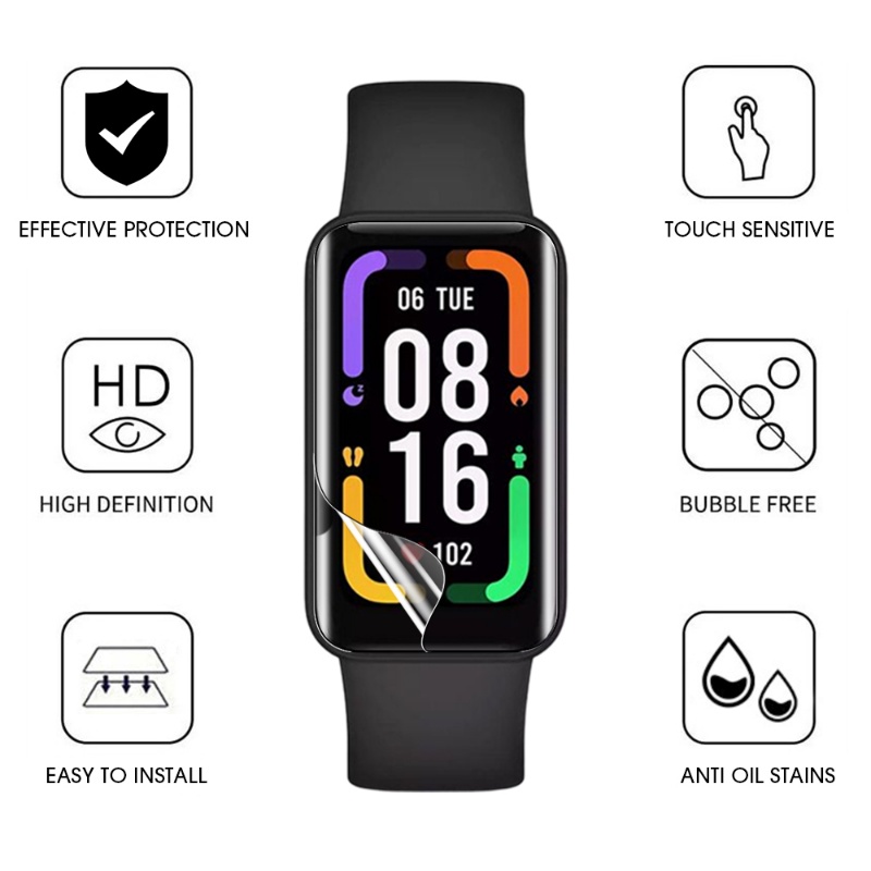 Miếng Dán Hydrogel Mềm Bảo Vệ Màn Hình Cho Xiaomi Redmi Band 2 / Redmi Band 2