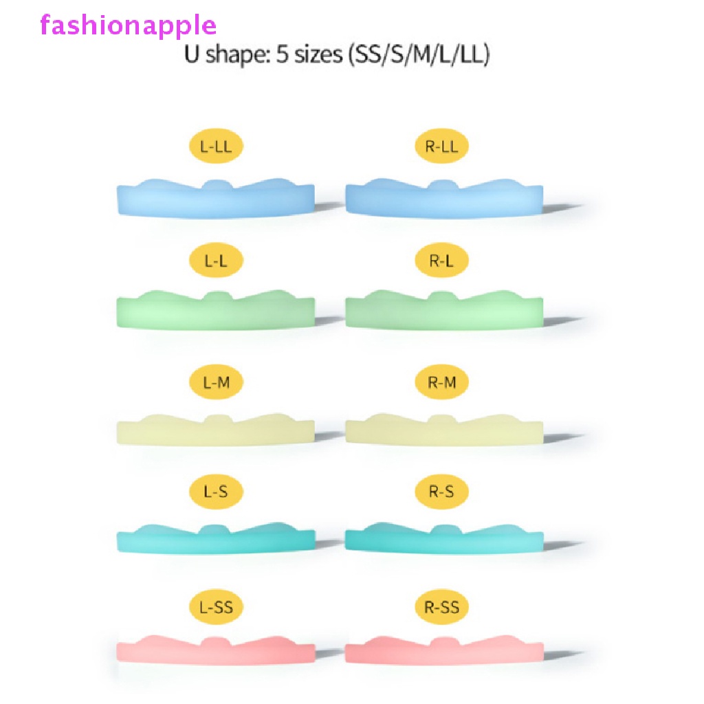 Bộ 8 Cặp Đệm Silicone Uốn Cong Lông Mi Tái Sử Dụng Linh Hoạt