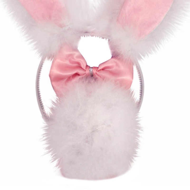 Flgo Băng Đô Tai Thỏ Bông Hoạt Hình Hóa Trang Halloween