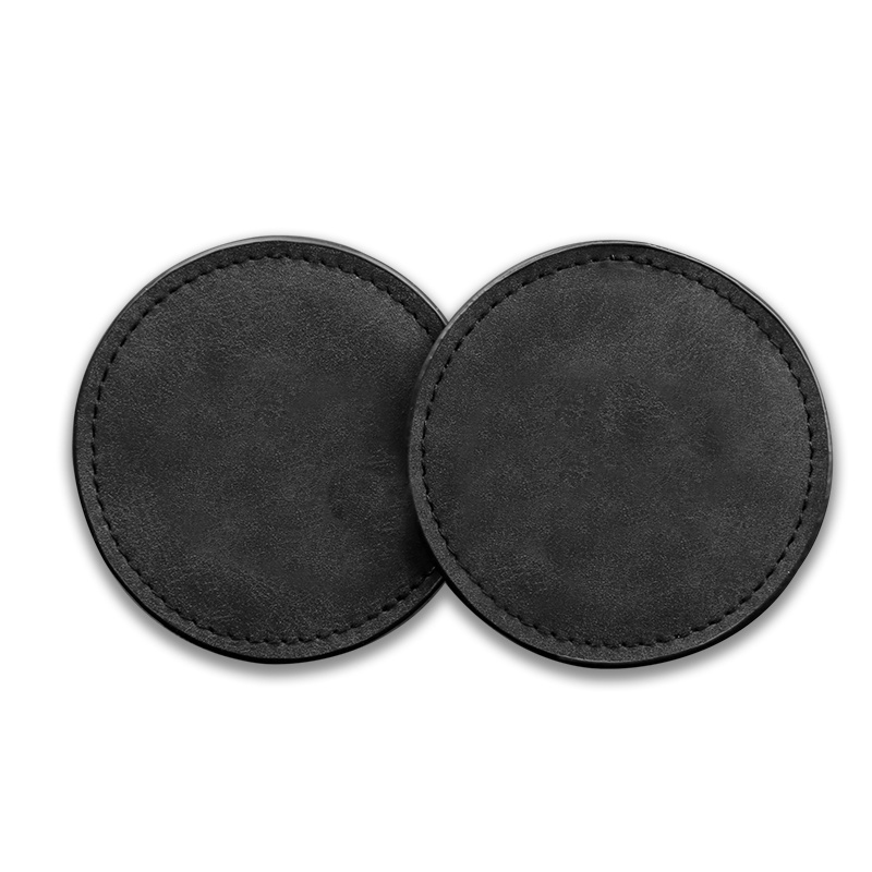 Tấm Lót Cốc Nước / Giá Đỡ Bình Nước Bằng Da Lộn Chống Trượt Tiện Dụng Cho Xe Hơi