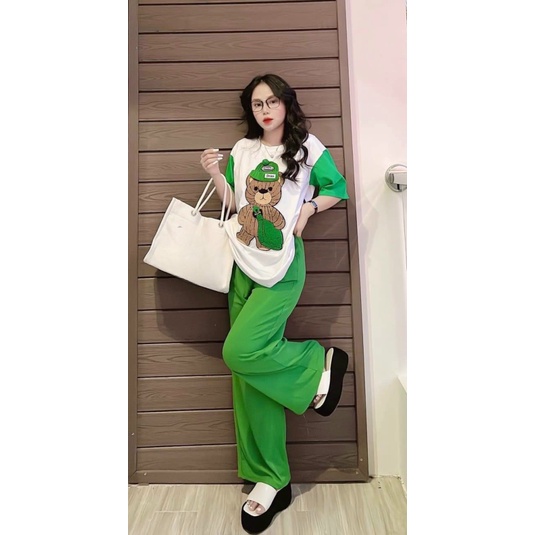 (HCM) SET ĐỒ MẶC NHÀ GẤU NÓN XINH XỈU , THỜI TRANG CUTE HOTTREND 2023 LANA FASHION