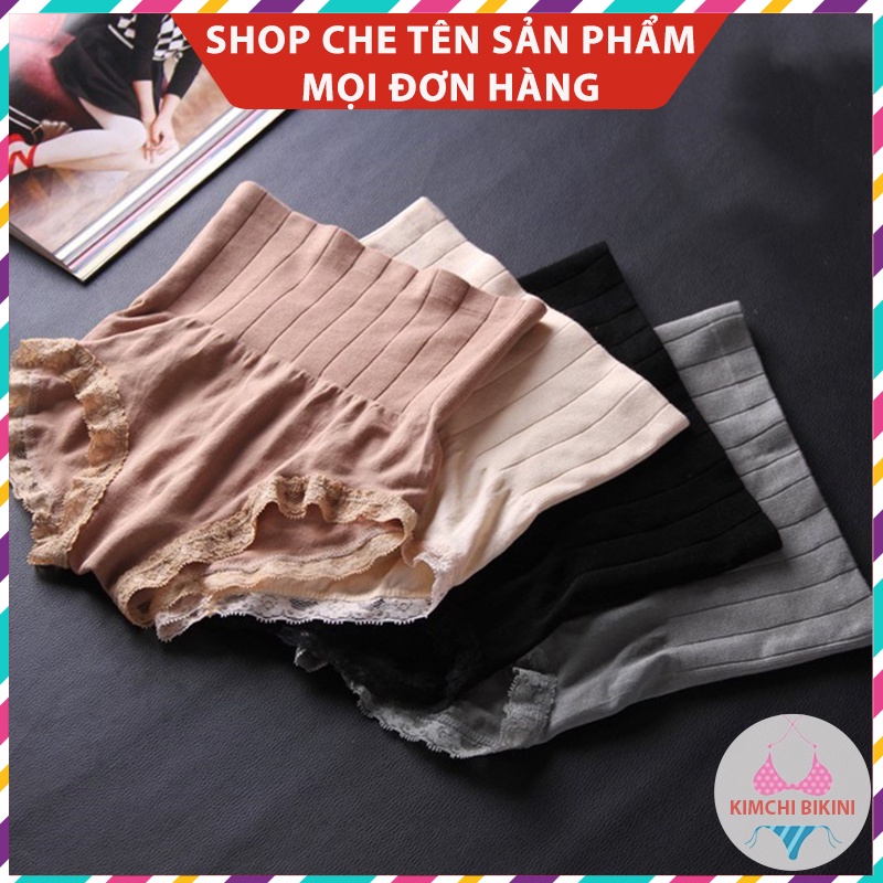 Set 10 Quần lót nữ lưng cao ôm bụng gen bụng KIMCHIBIKINI Combo 10 quần nhỏ nữ nâng mông mềm mại thoáng mát QL020