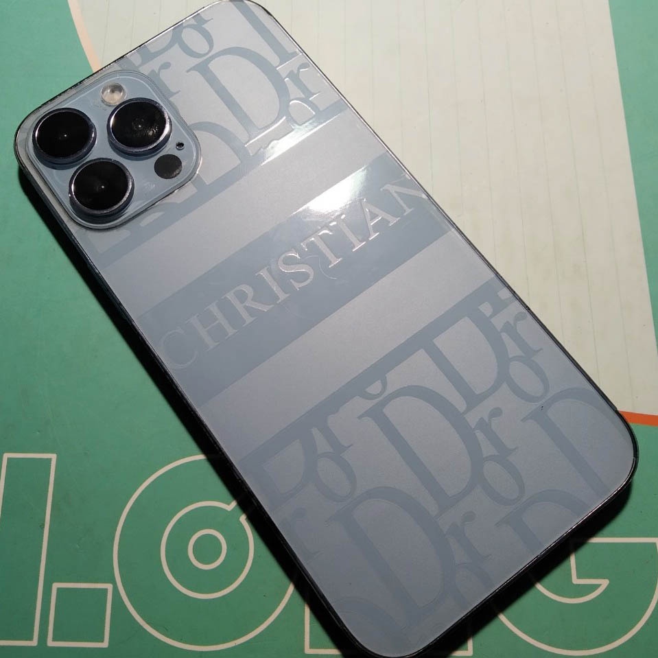 Dán PPF Iphone nhám chống vân tay họa tiết Dior 5/5s tới 14promax full lưng viền