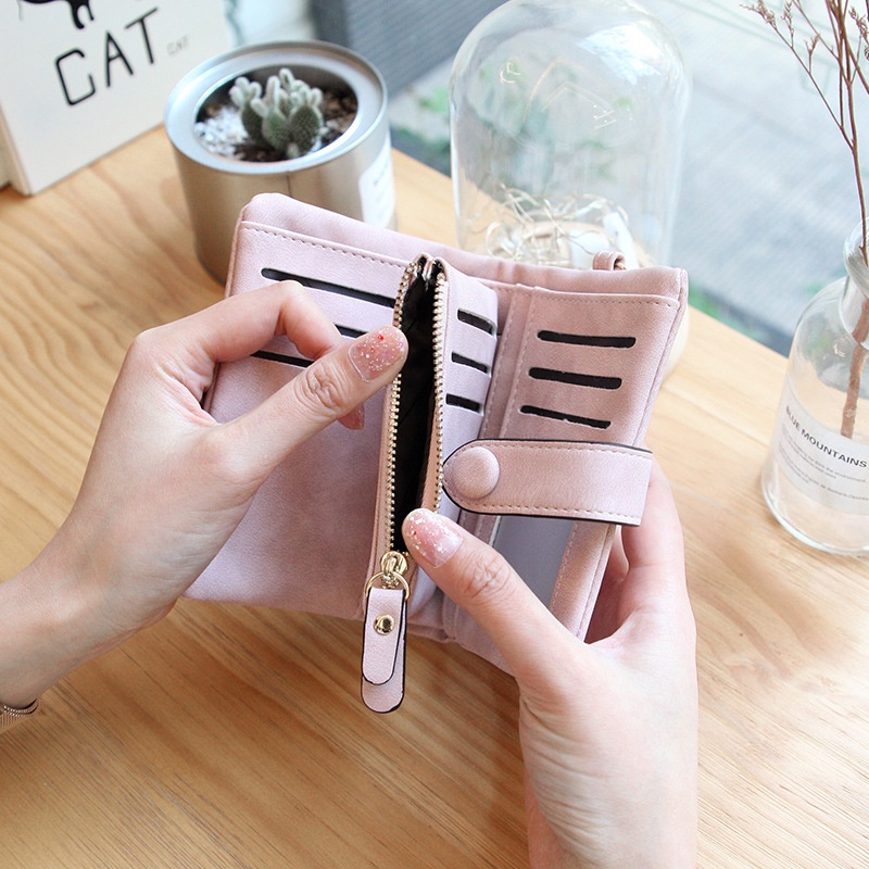 Ví Gấp Ba Trang Trí Hình Gấu Thời Trang JP5