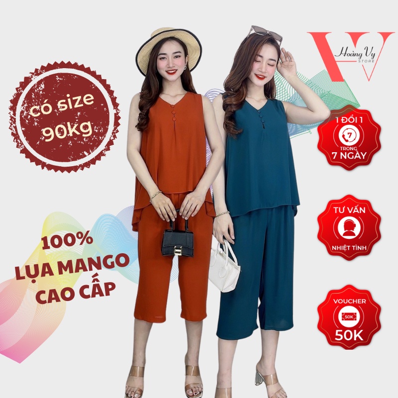 Đồ Bộ Trung Niên Nữ Cao Cấp-lụa Mango Không Nhăn