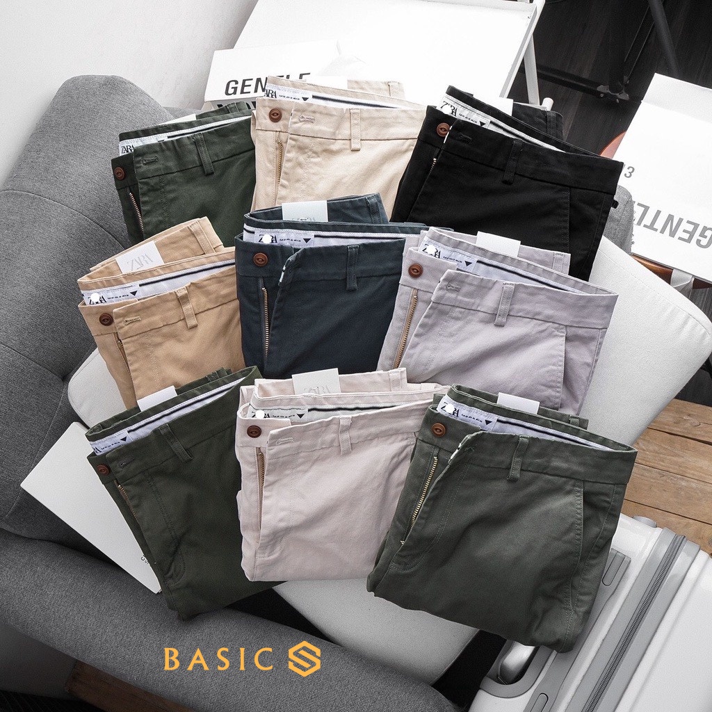 Quần dài Kaki Nam 7 màu GEN ALPHA form Slimfit ống suông chất vải Kaki Cotton co giãn năng động GEN221