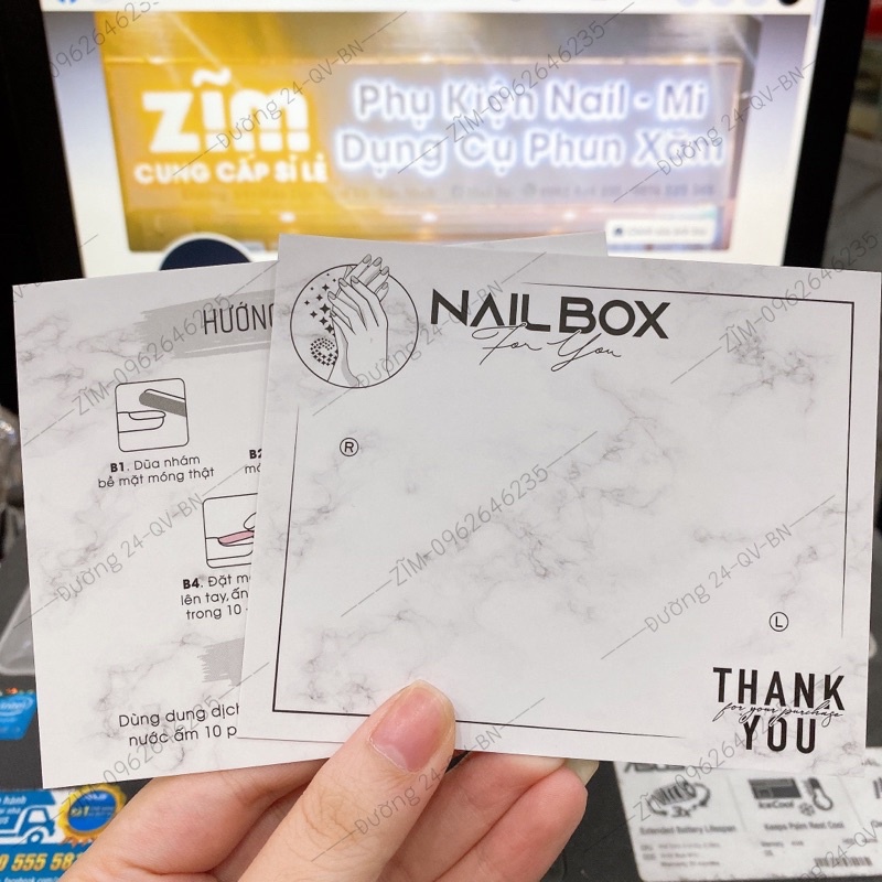 KHÔNG KÈM TÚI, Bìa Nailbox, Tag Gắn Móng Tay Giả, Thẻ Nail Box, link mua túi bên dưới