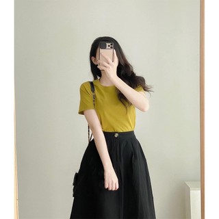 MYAN DESIGN Áo Thun Nữ Cổ Tròn Basic Nhiều Màu A022313