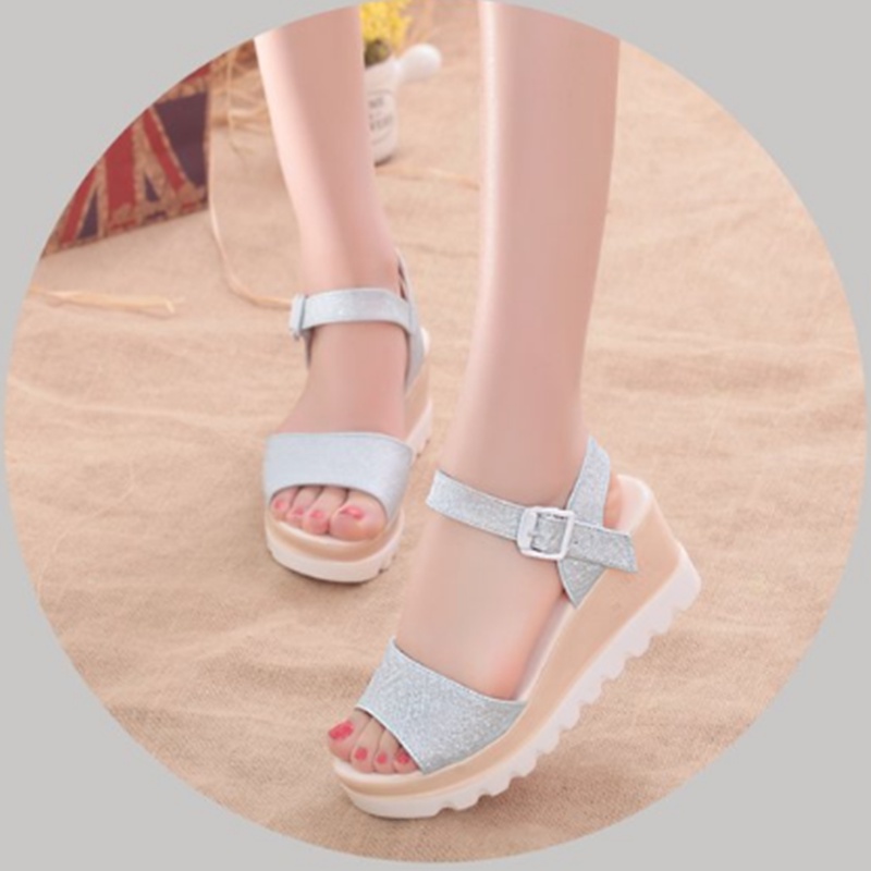 Sandal Đế Xuồng Dày Dặn Phong Cách Hàn Quốc Thời Trang Mùa Hè 2023 Hàng Mới Dành Cho Nữ