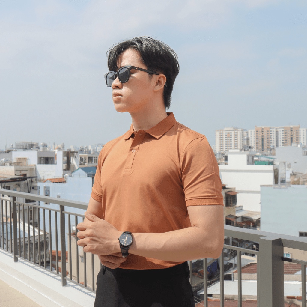 Áo Thun Polo Nam Cổ Trụ Trơn Nhiều Màu Có Nút Cổ Phong Độ Lịch Lãm NEW UNISEX