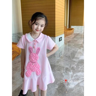 Váy cho bé in thỏ siêu xinh