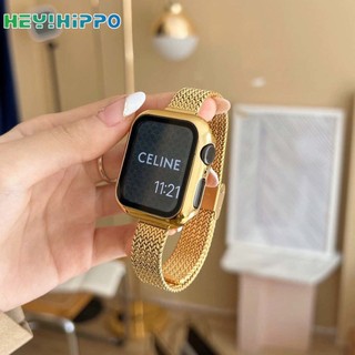 Dây Đeo Inox Cho Đồng Hồ Thông Minh iwatch 45 / 44 / 42 / 41 / 40 / 38mm series 8 / 7 / 6 / SE