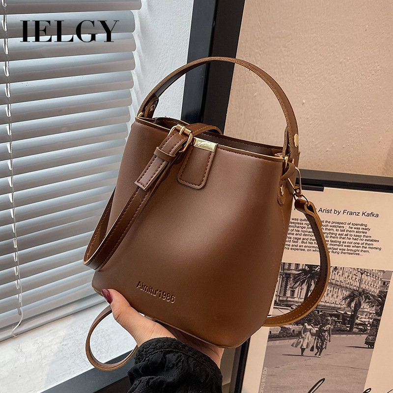 Túi Xách Cầm Tay Màu Trơn Phong Cách Phương Tây Thời Trang Mùa Xuân 2023 Mới Cho Nữ