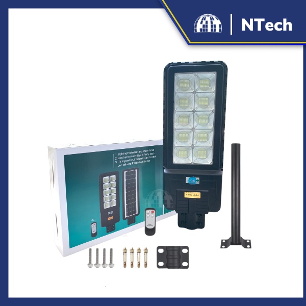 Đèn năng lượng mặt trời Jindian- Đèn đường NLMT  Công suất 500W-Khung ABS- Chip Led "SMD" - BH 02 Năm