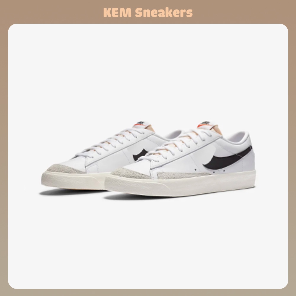 Giày Nike Blazer Low 77 Vintage Black White Bản Chuẩn Cao Cấp Full Bill+Box