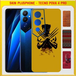Dán Skin mặt lưng cho Tecno Pova 4 Pro full camera nhiều mẫu hot để chọn