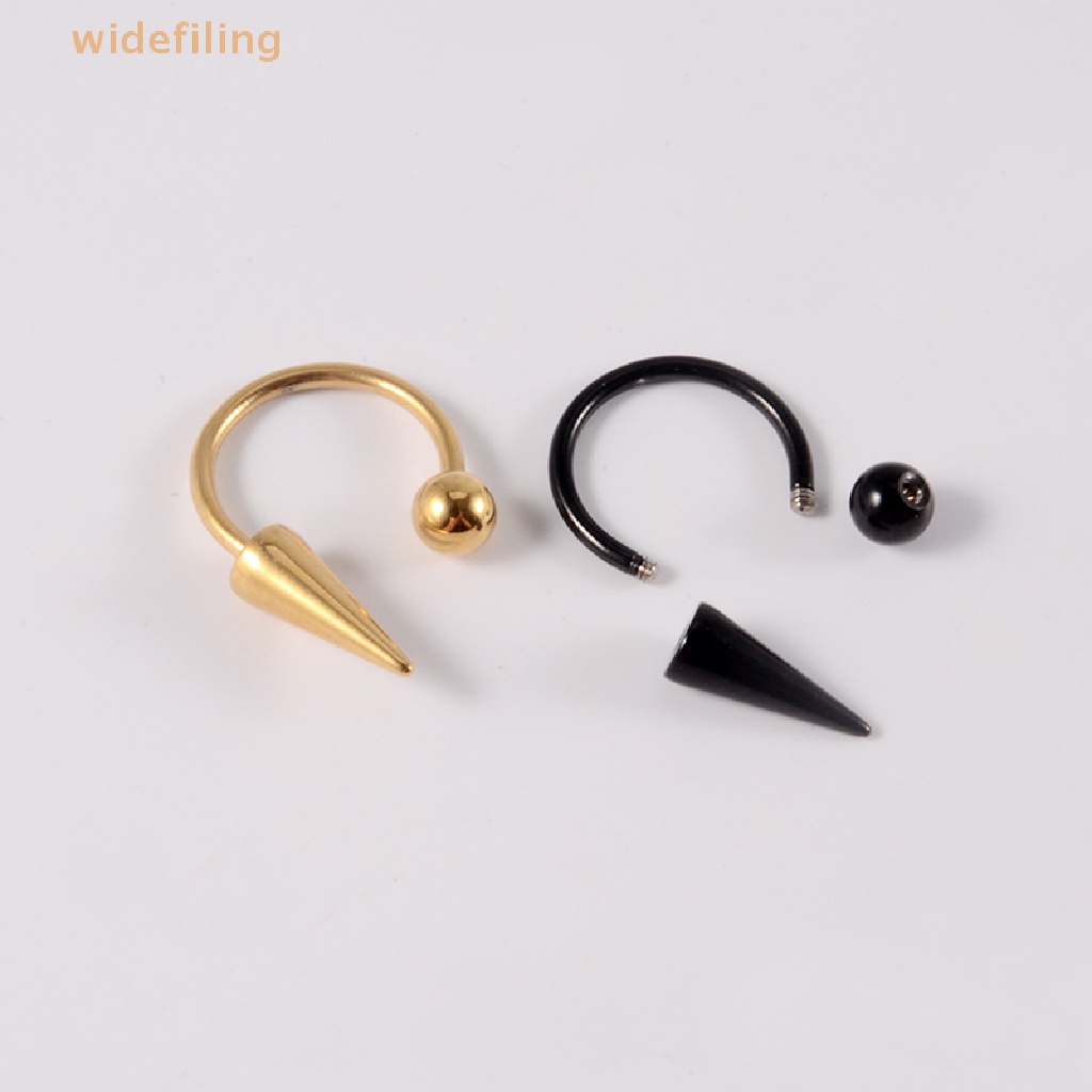 Khuyên Xỏ Mũi / Môi Bằng Thép Không Gỉ Phong Cách Gothic Thời Trang