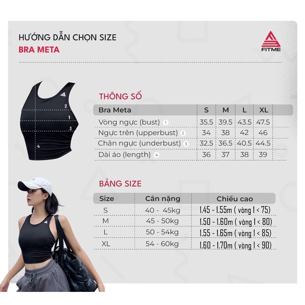 Bộ đồ tập Fitme Sportswear áo bra thể thao nữ Meta đen quần jogger ống bo nỉ