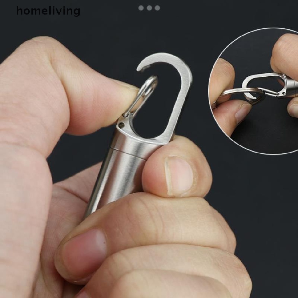 Hộp Đựng Thuốc Mini Bằng Thép Không Gỉ Tiện Dụng