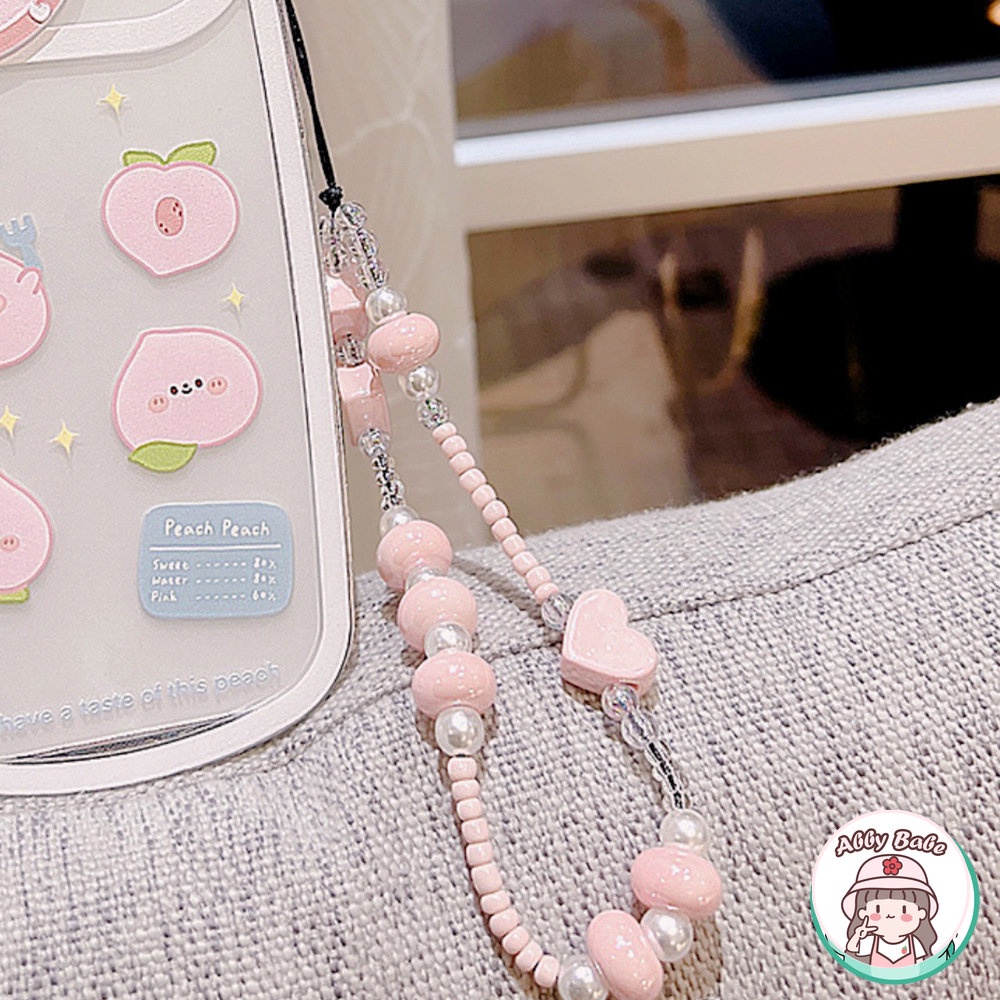 Ốp Điện Thoại Màu Kẹo Hình Trái Tim 3D Có Dây Đeo Cho IPhone 14 13 12 11 Pro Max XS Max XR