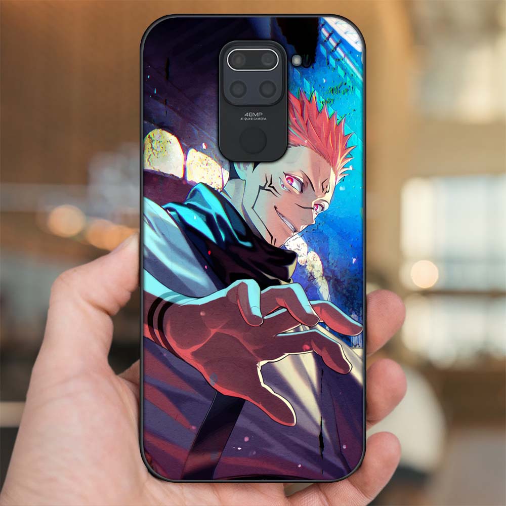 Ốp lưng Xiaomi Redmi Note 9 viền đen in hình Sukuna Yuji Jujutsu Kaisen Chú Thuật Hồi Chiến