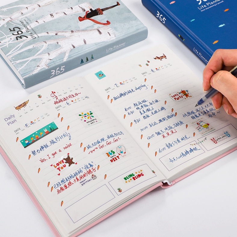 Sổ Kế Hoạch TINA OFFICE Nhật Ký 365 Ngày Bìa Da 228 Trang A5