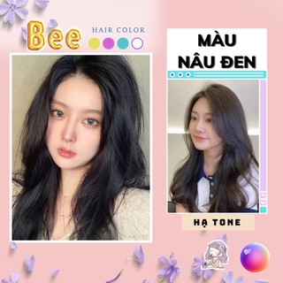 Thuốc nhuộm tóc màu NÂU ĐEN chuyên hạ màu không tẩy | Bee haircolor, Beehaircolor