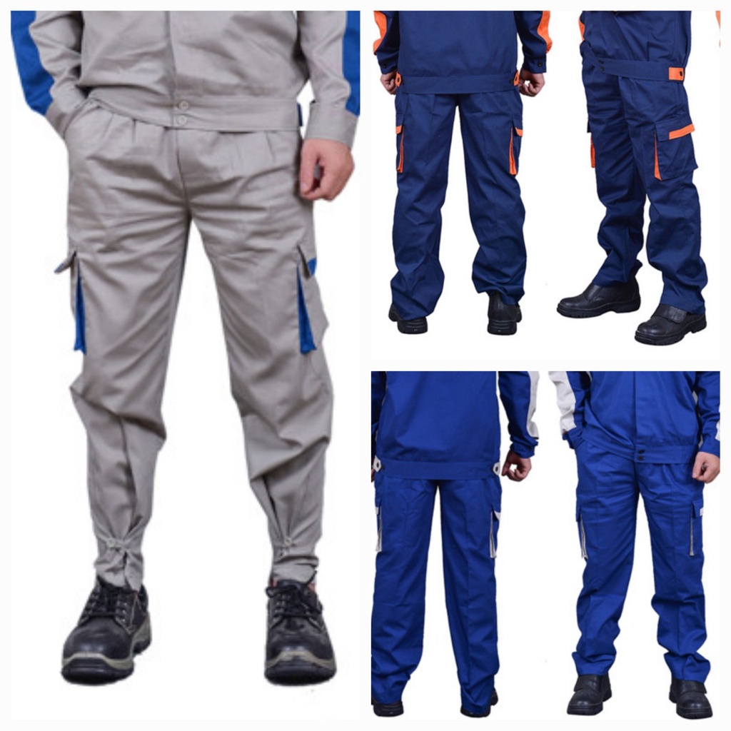 Quần túi hộp nhiều túi, quần bảo hộ phối mầu, vải kaki Hàn Quốc, không sù lông, không phai mầu, bao chất lượng