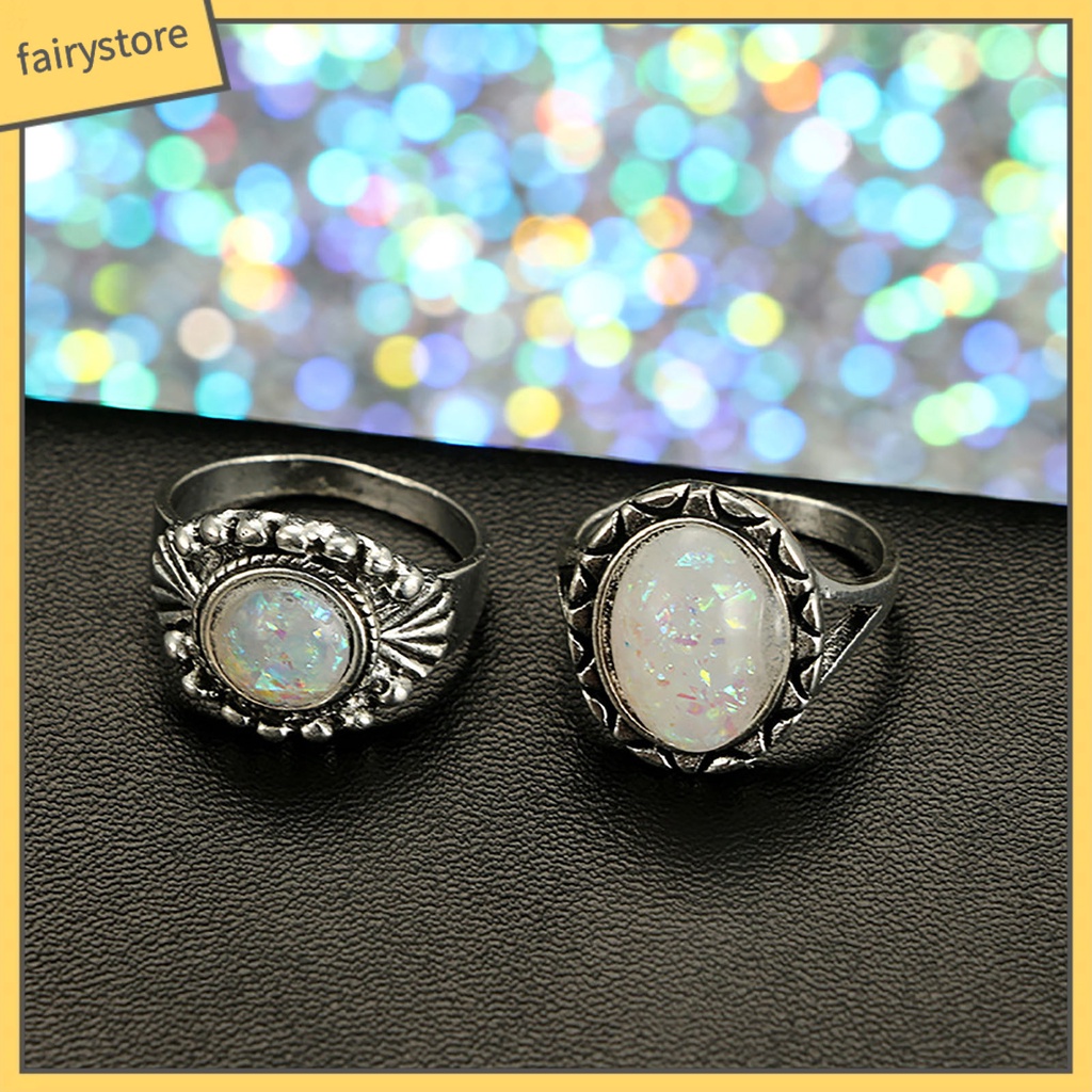 Set 1 / 8 Nhẫn Đeo Khớp Ngón Tay Phong Cách Vintage