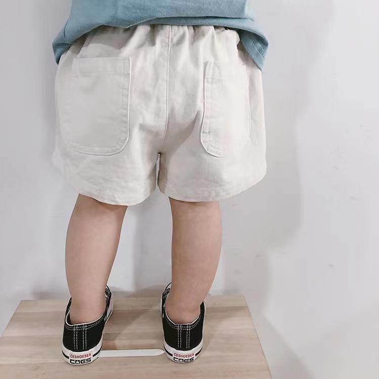 Quần short MNGRL kaki mềm mát phong cách Hàn Quốc thời trang dành cho trẻ em