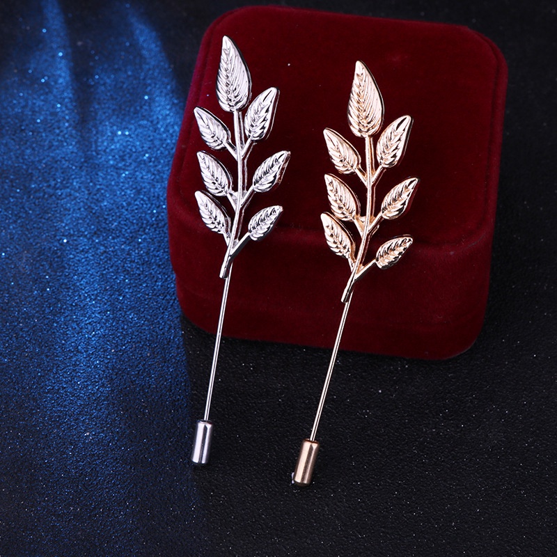 Ghim Cài Áo Hình Cành Cây Đính Gai Nhọn Đơn Giản Phong Cách Hàn Quốc Cho Nam