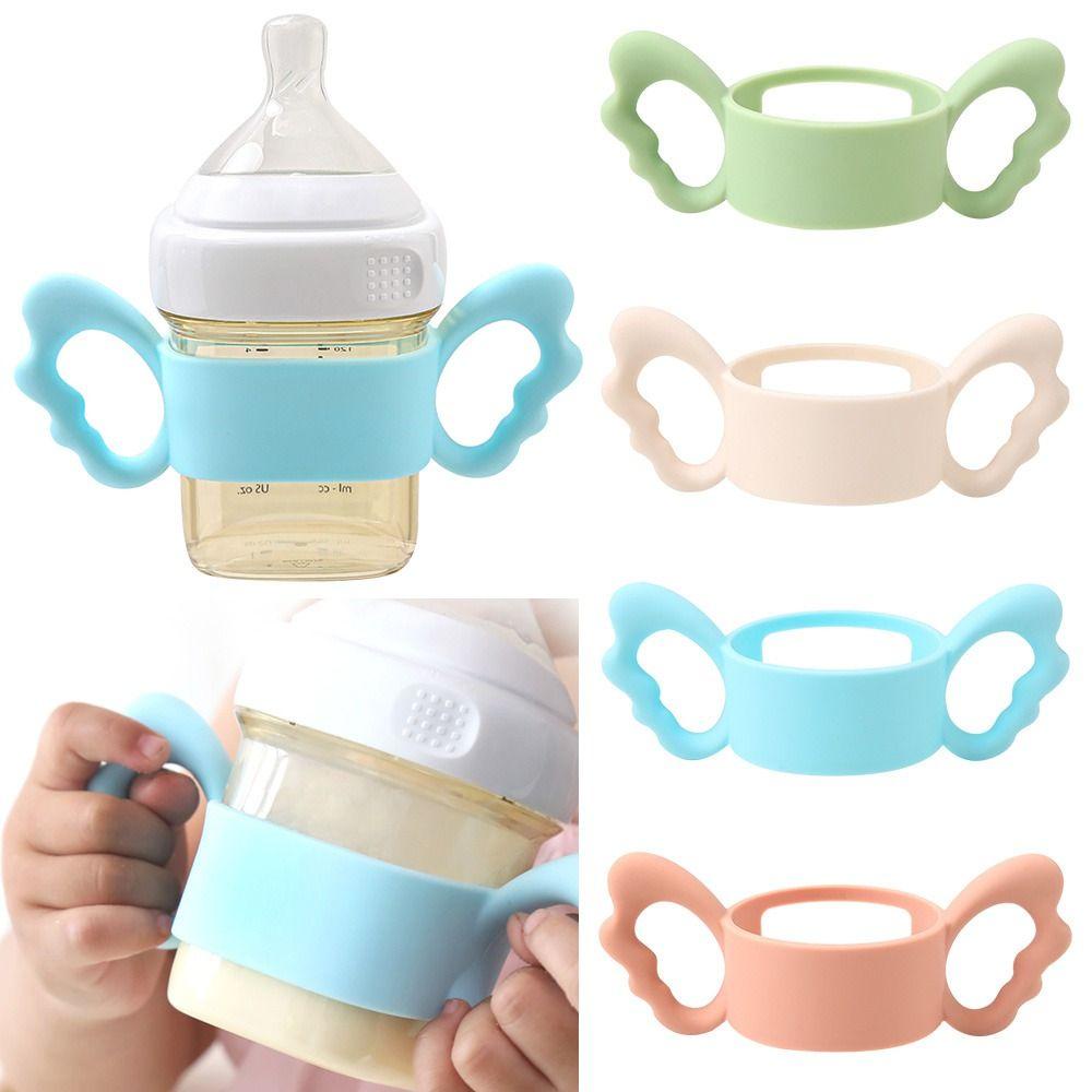 Set 1 Bình Sữa Em Bé Hegen Mềm Mại Có Tay Cầm Hình Thiên Thần An Toàn