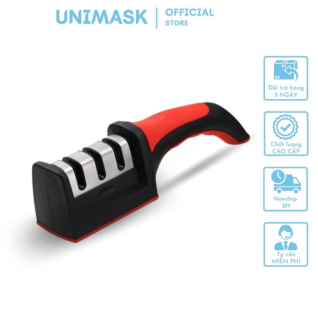 [Xả lỗ 3 Chiếc] Dụng Cụ Mài Dao Kéo 3 Cấp Độ, Chất Liệu Hợp Kim Bền Chắc - Bảo Hành 6 Tháng