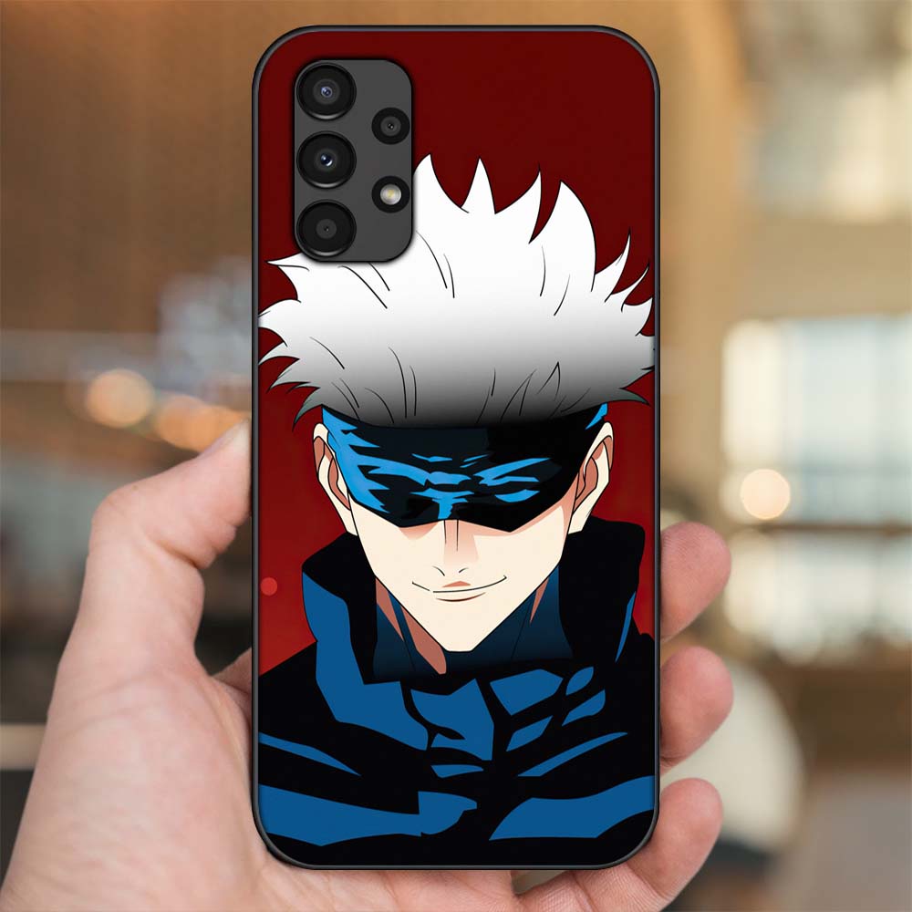 Ốp lưng Samsung A13, A32 4G, A32 5G, A33 5G viền đen in hình Satoru Gojo Jujutsu Kaisen Chú Thuật Hồi Chiến