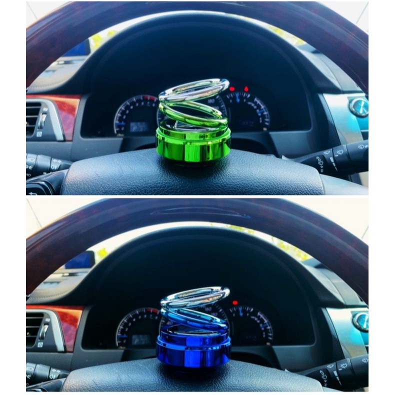 Máy Khuếch Tán Hương Thơm Xe Hơi Sử Dụng Năng Lượng Mặt Trời Hai Vòng Xoay