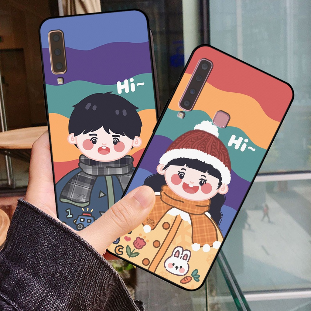 Ốp lưng Samsung A7 2018 / Samsung A9 2018 in hình dành cho các cặp đôi couple đáng yêu dễ thương